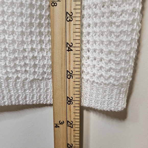 White Open Knit Mesh Sleeveless Scoop Neck Breathable Summer Tank Top Size XXL - Picture 6 of 7